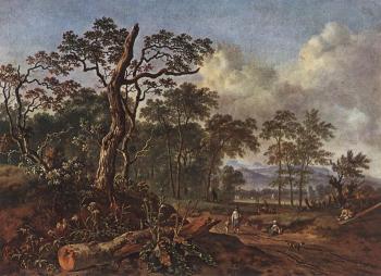 Jan Wynants : Road beside the Forest